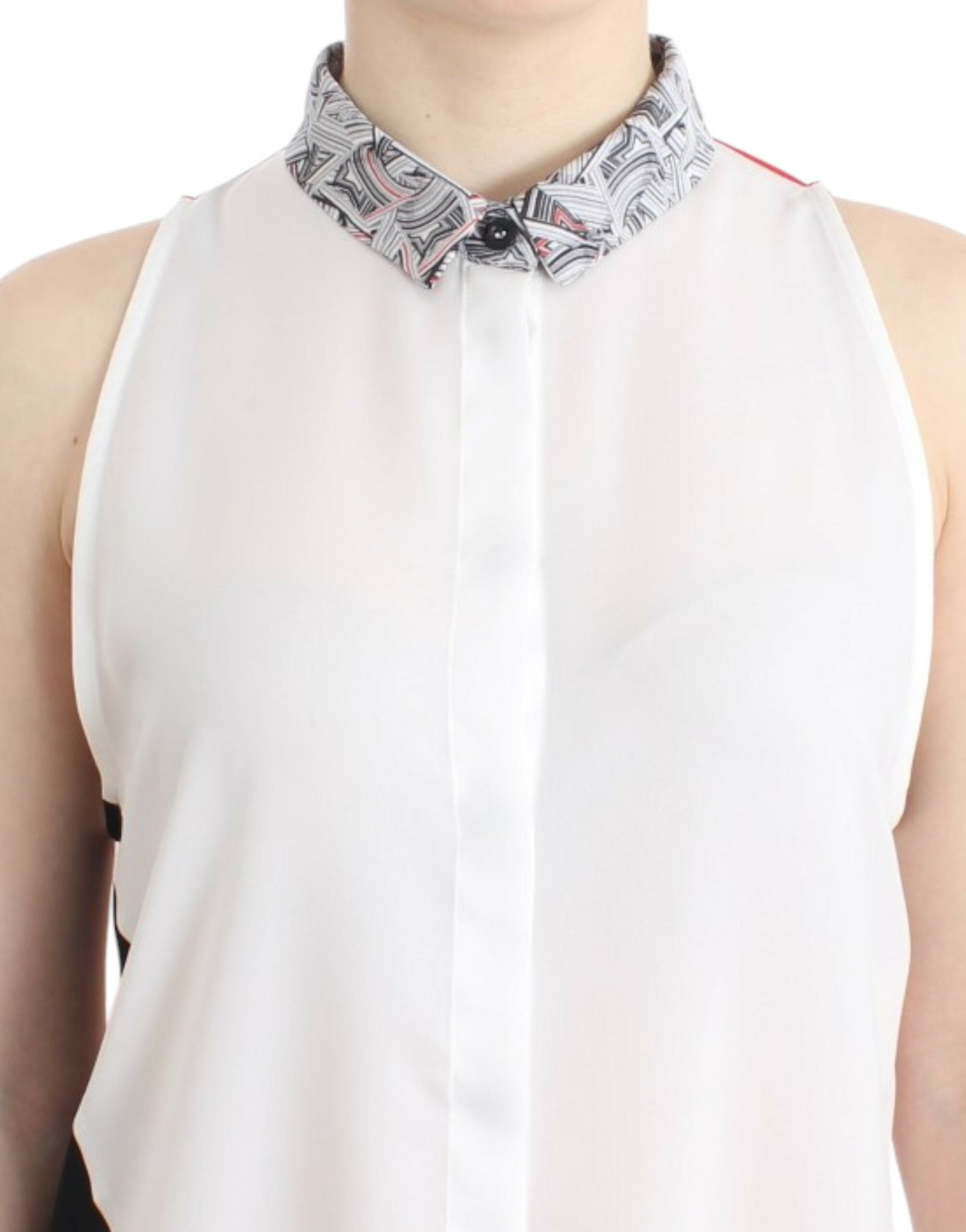 Costume National White shirt assymetric hem dress