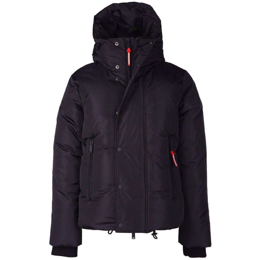 Dsquared² Black Nylon Men Down Jacket