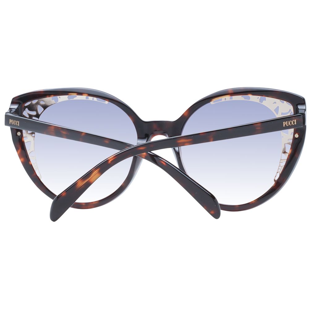 Emilio Pucci Brown Plastic Sunglasses