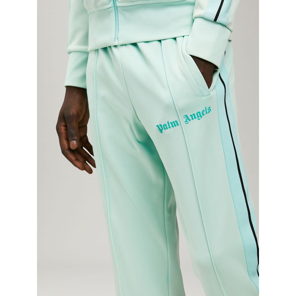 Palm Angels Green Nylon Men Pant