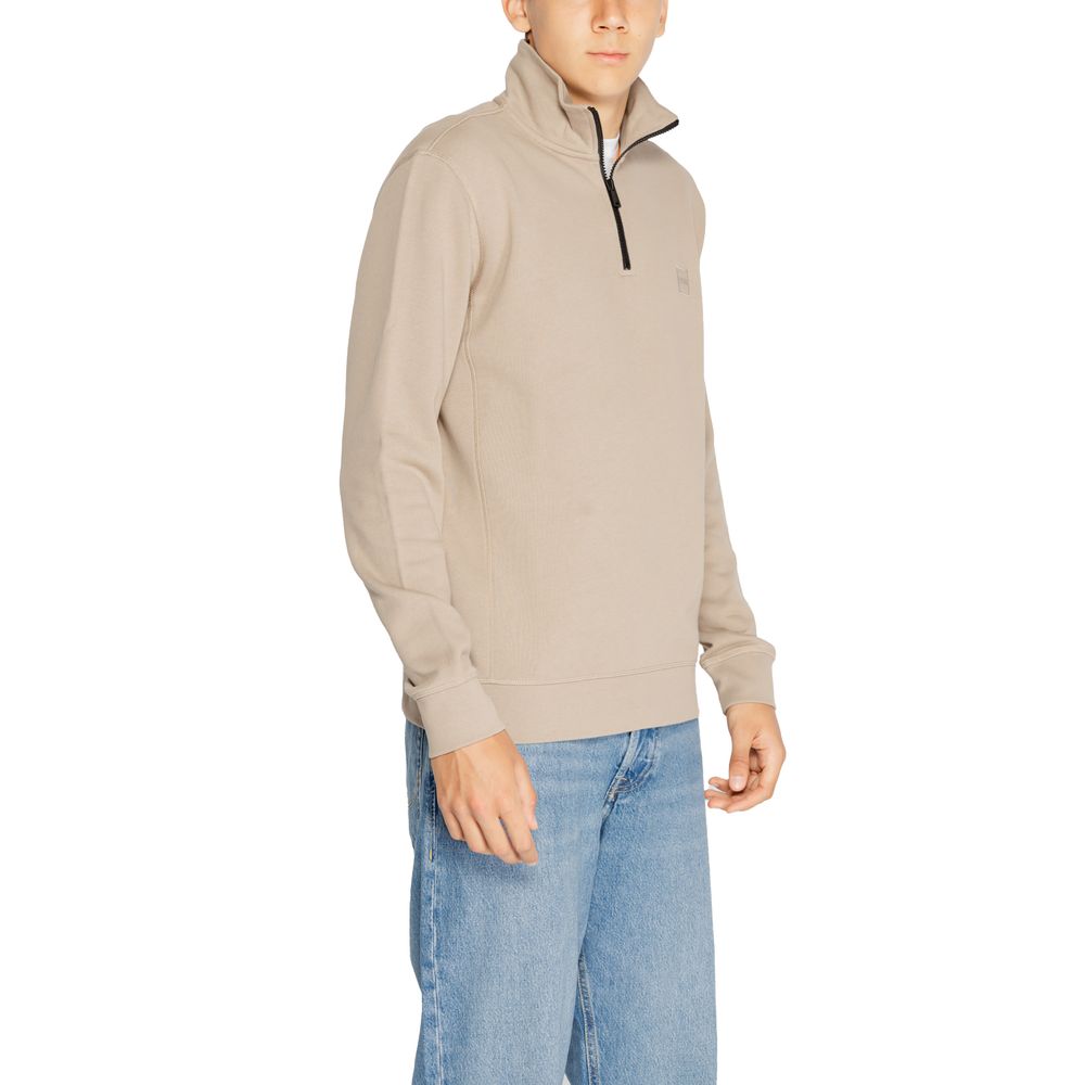 Hugo Boss Brown Cotton Sweatshirt