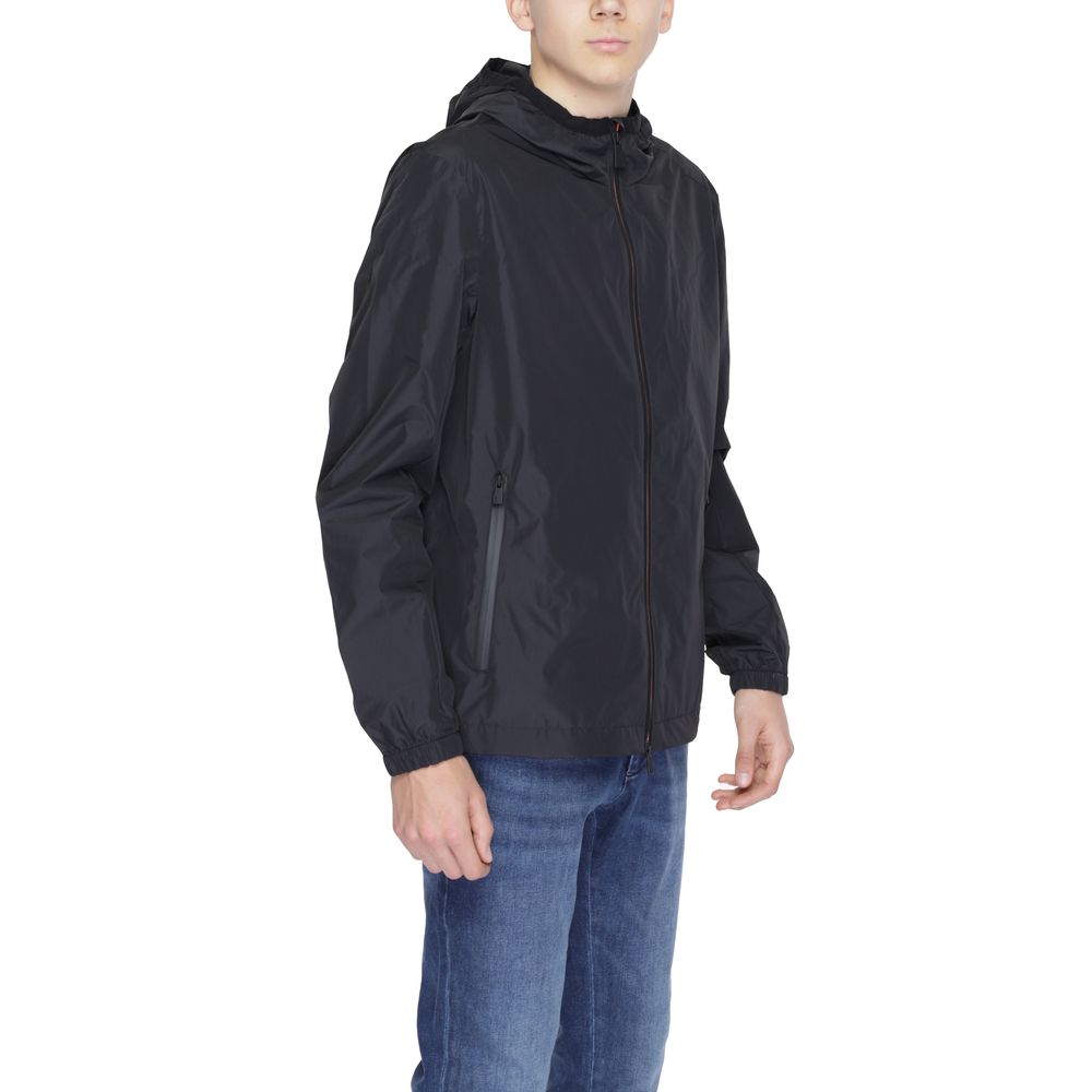 Suns Black Polyester Shell Jacket