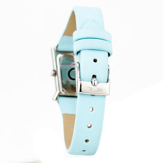 Chronotech Blue Leather Dress Watch