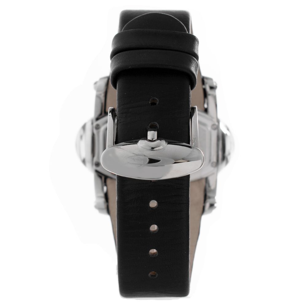 Chronotech Black Leather Dress Watch