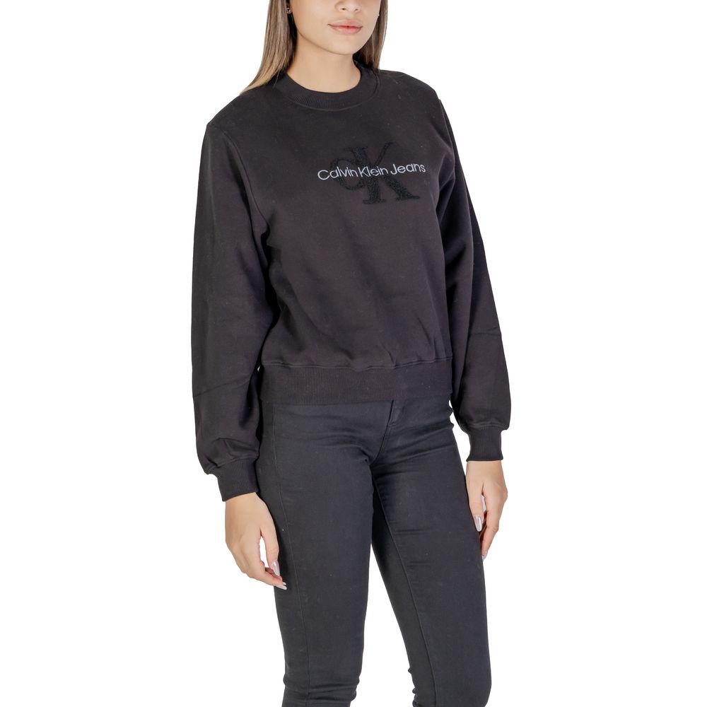 Calvin Klein Jeans Black Cotton Sweatshirt
