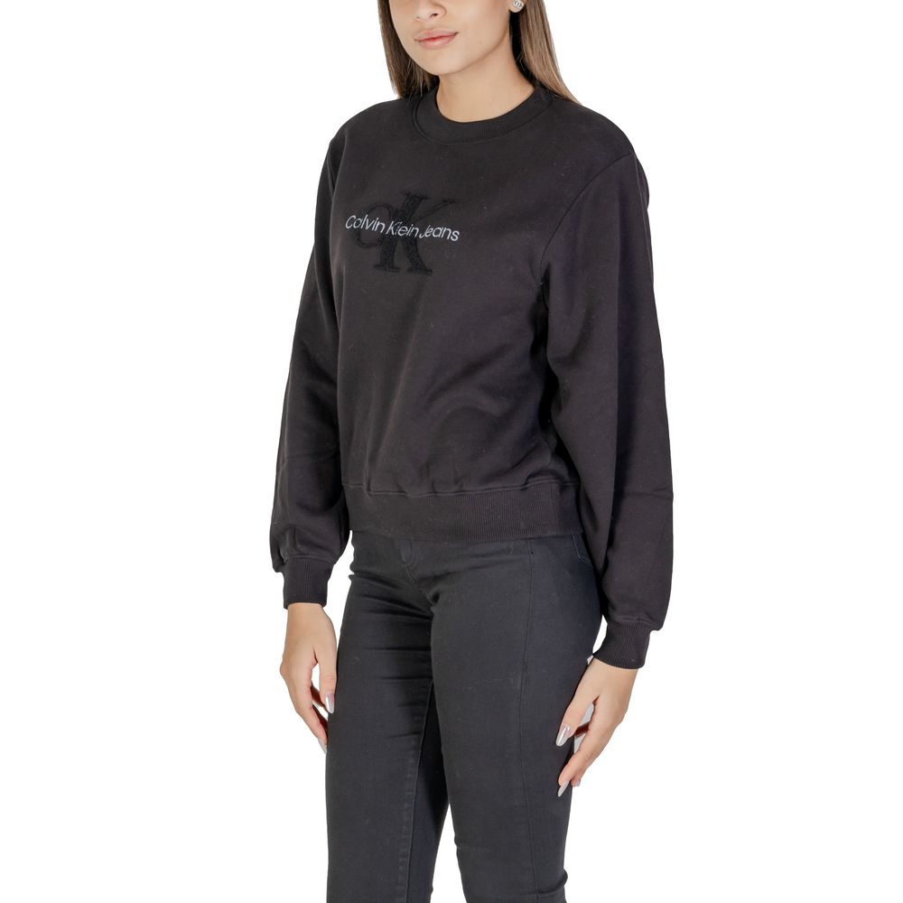 Calvin Klein Jeans Black Cotton Sweatshirt