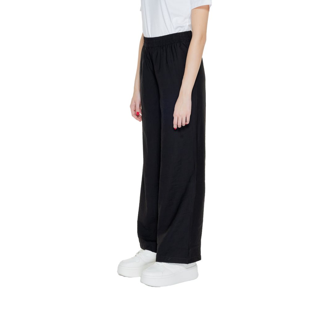 Jacqueline De Yong Black Viscose Pant