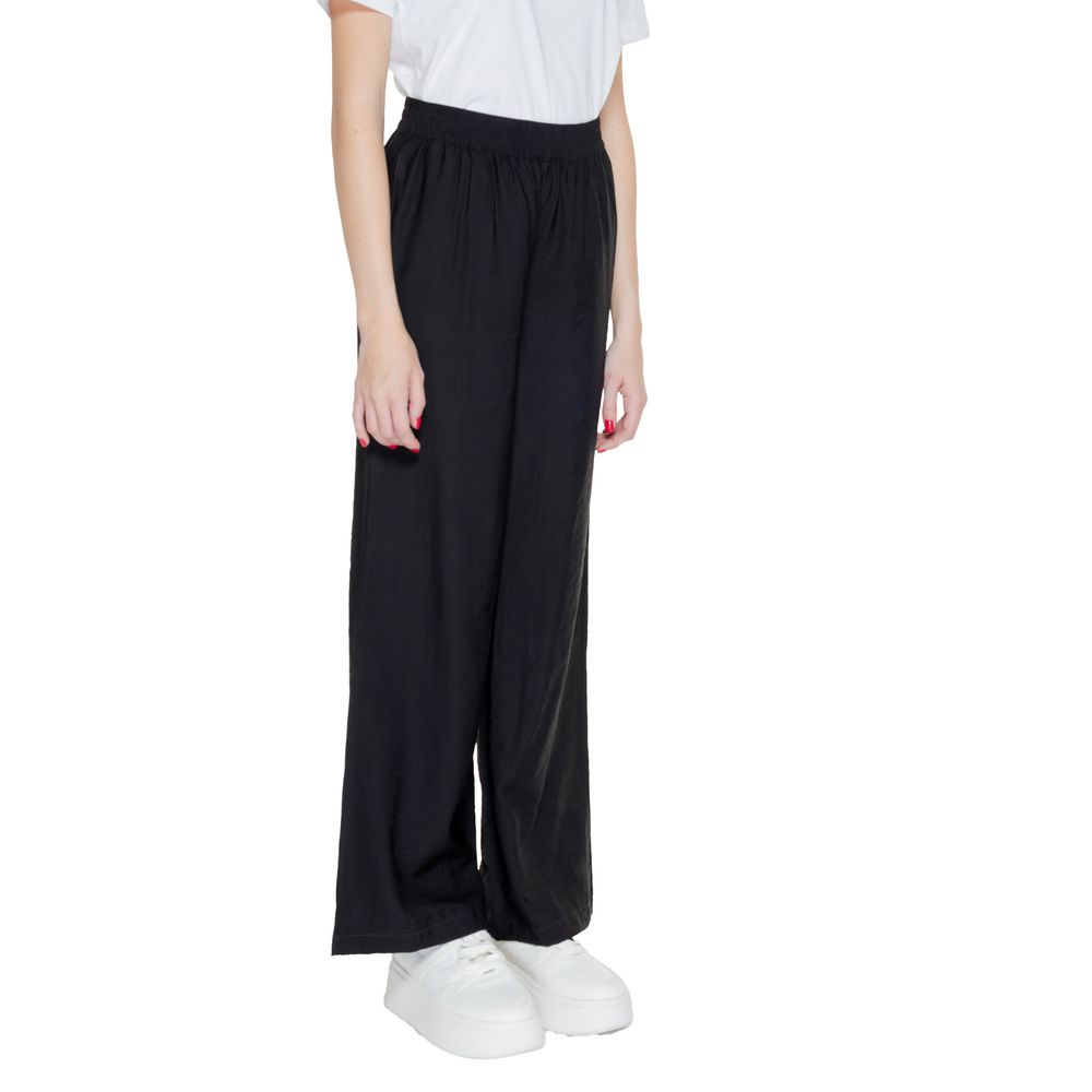 Jacqueline De Yong Black Viscose Pant