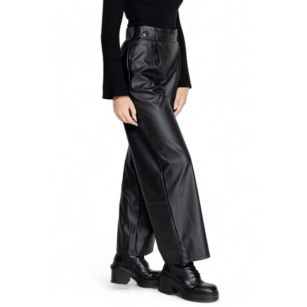 Jacqueline De Yong Black Polyester Pant
