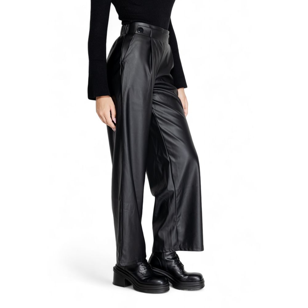 Jacqueline De Yong Black Polyester Pant
