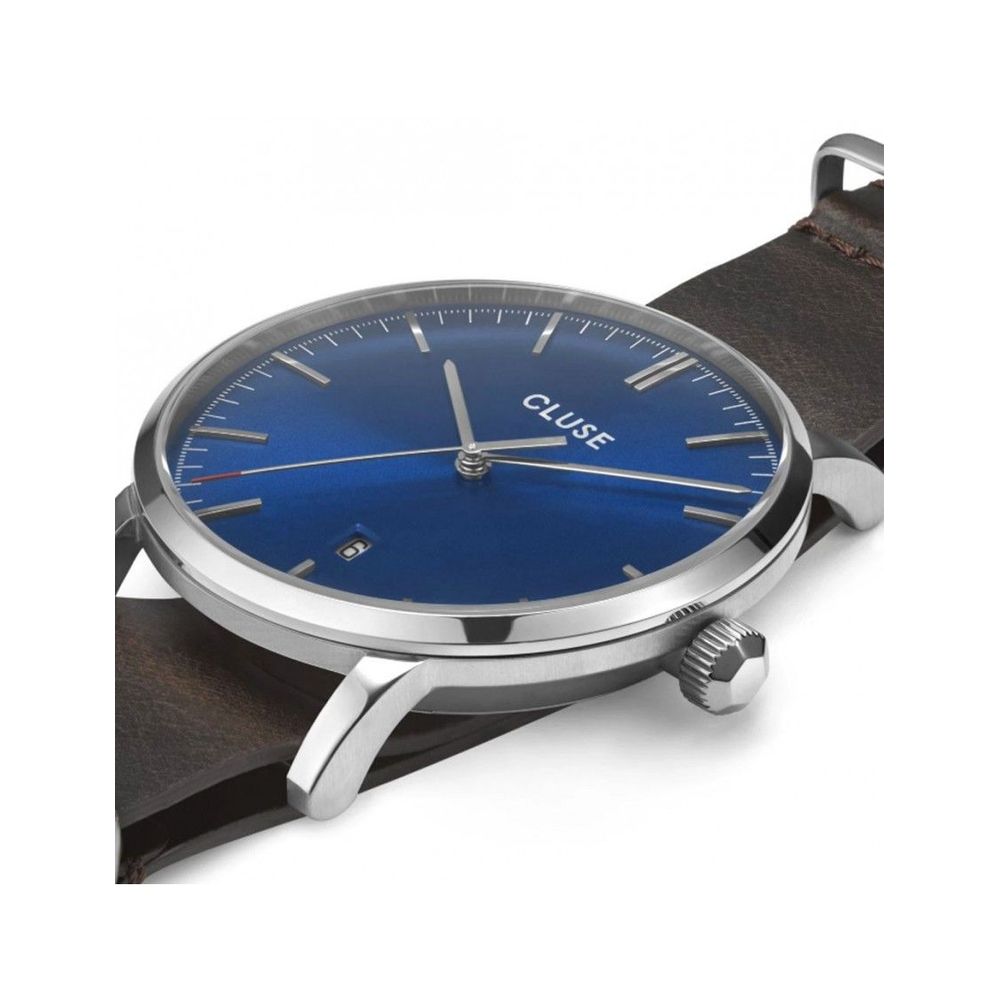 Cluse Brown Leather Dress Watch