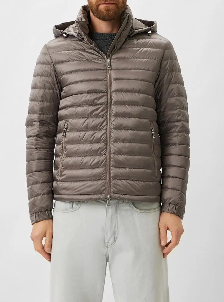 Add Gray Polyamide Men Jacket