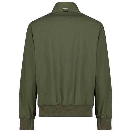 People Of Shibuya Green Cotton Men Bomber Jacket