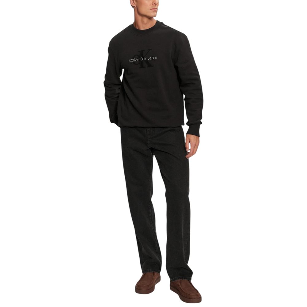 Calvin Klein Jeans Black Cotton Sweatshirt