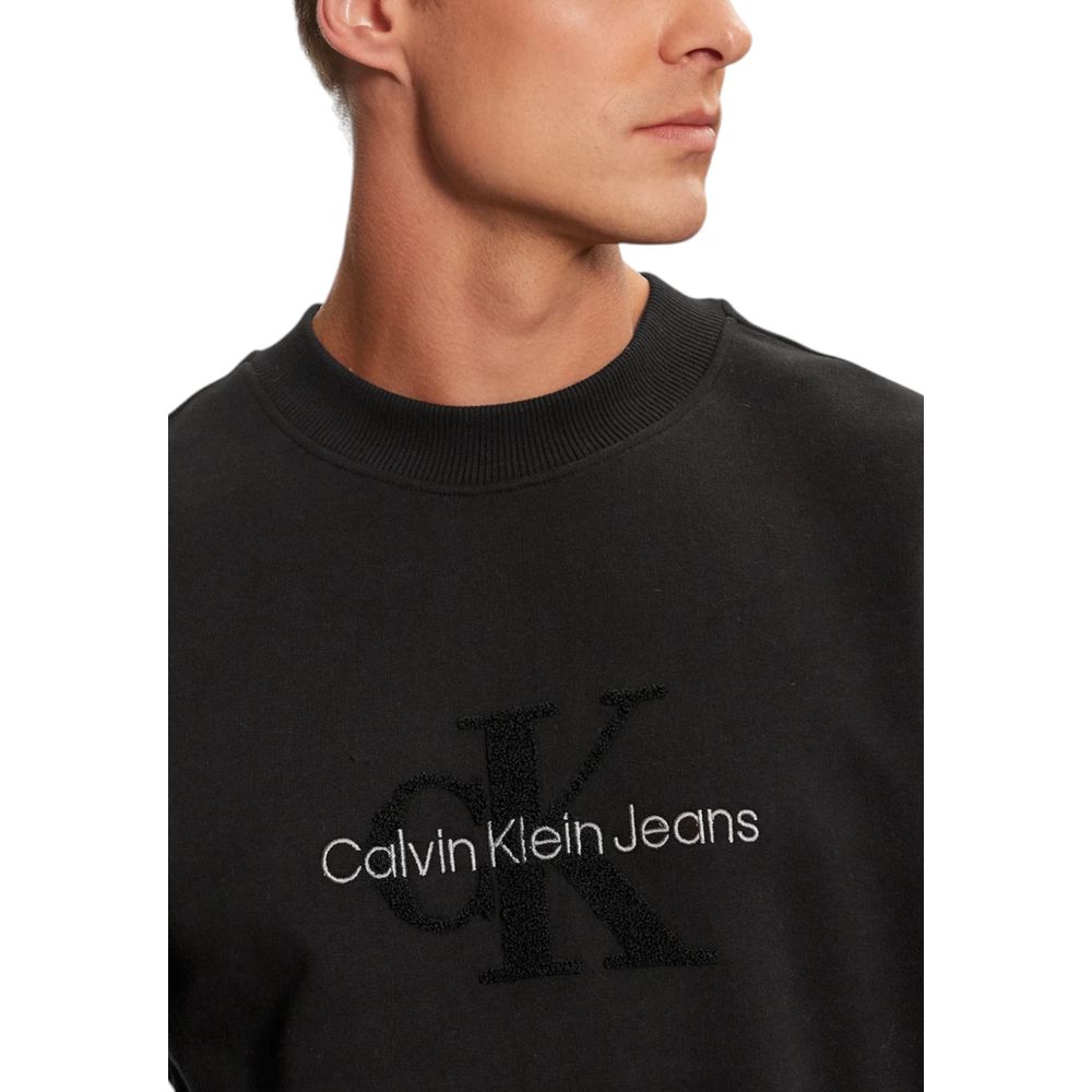 Calvin Klein Jeans Black Cotton Sweatshirt