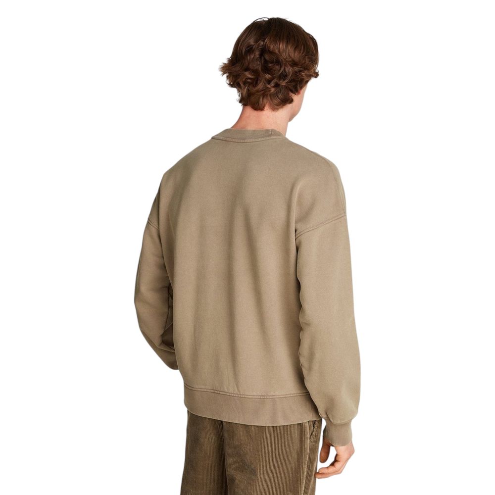 Calvin Klein Jeans Beige Cotton Sweatshirt