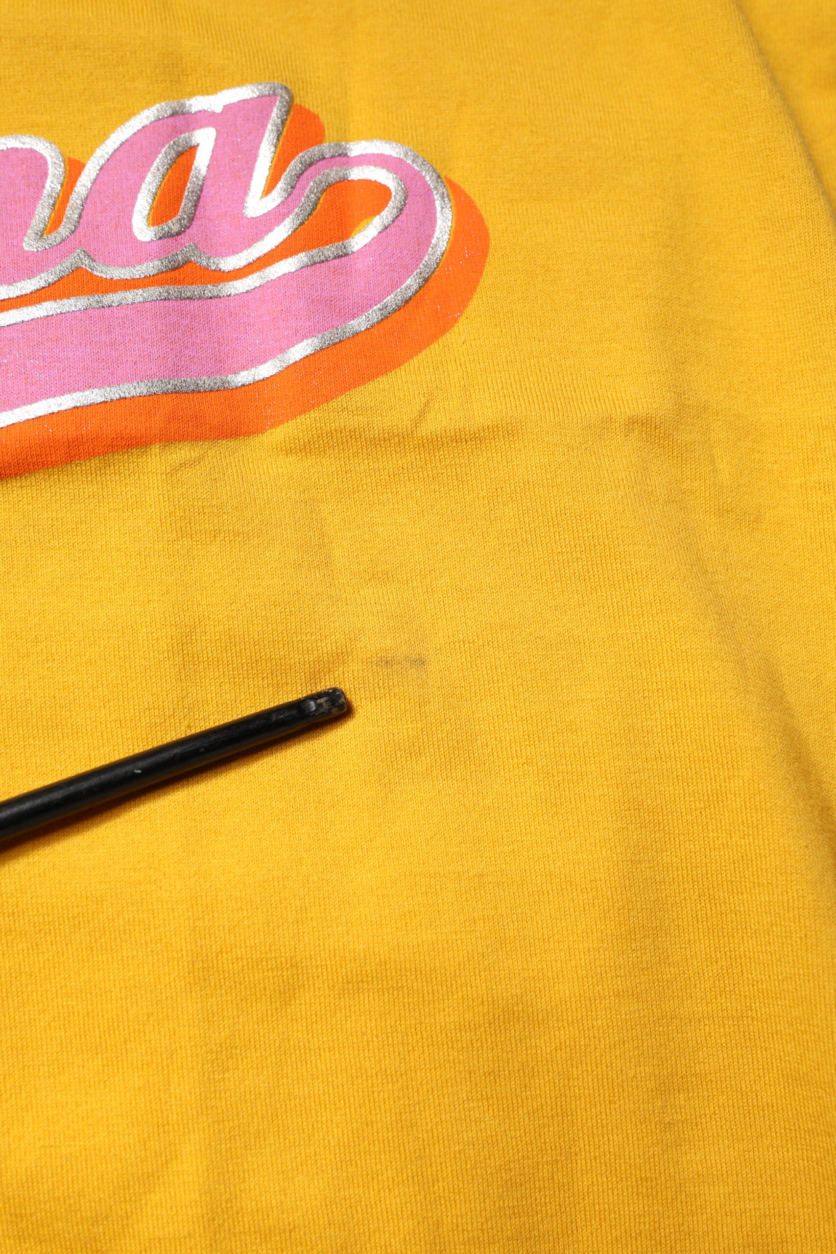 Dolce & Gabbana Yellow Printed Cotton Short Sleeves T-shirt