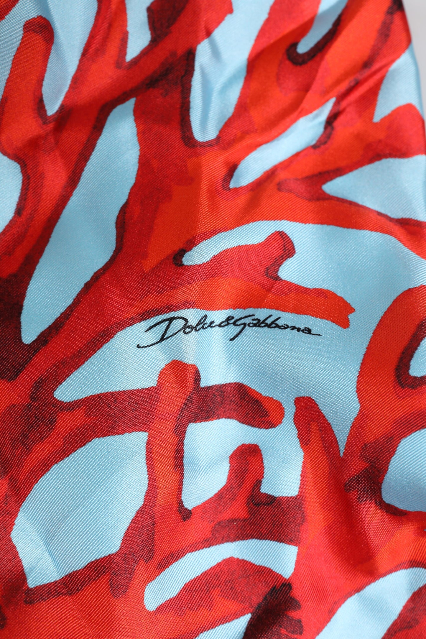 Dolce & Gabbana Blue Red Coral Print Wrap Robe Coat Jacket
