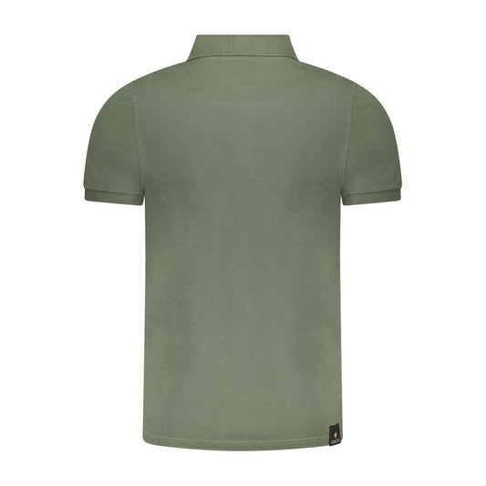 Accademia Militare Green Cotton Polo Shirt