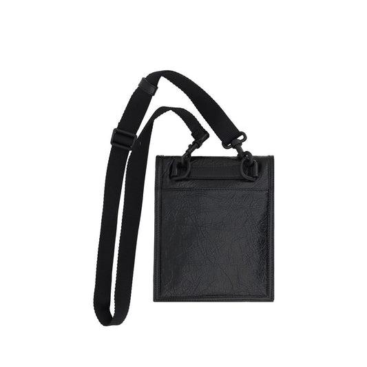 Balenciaga Black Calf Leather Bos Taurus Shoulder Bag
