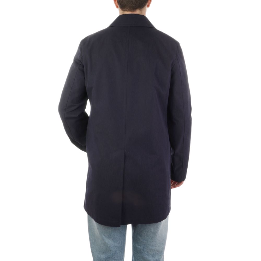 Aquascutum Blue Cotton Men's Jacket