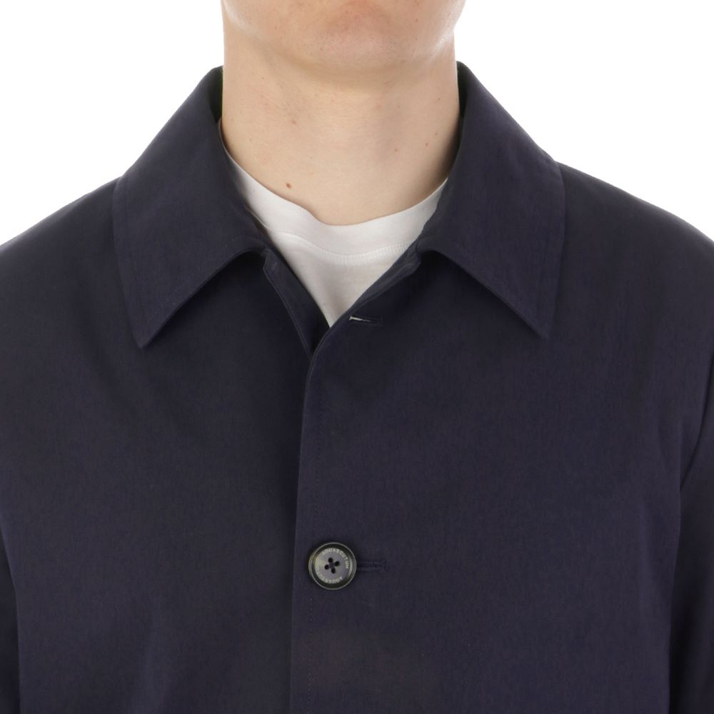 Aquascutum Blue Cotton Men's Jacket