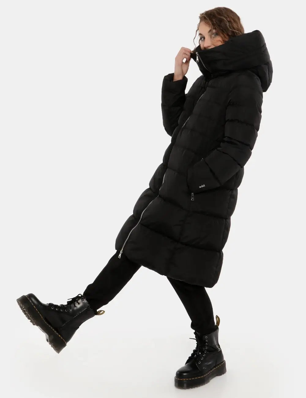 Add Black Polyamide Jackets & Coat