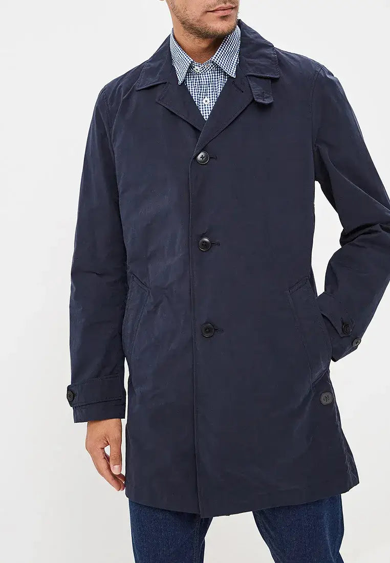 Add Blue Polyester Jacket