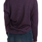BYBLOS Purple V-neck Long Sleeve Pullover Top