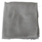 Costume National Gray Fringe Neck Wrap Cotton Scarf