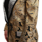 Dolce & Gabbana Black Gold Jacquard Blazer Jacket