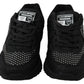 Philipp Plein Black Running Jasmines Sneakers Shoes