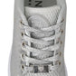 Philipp Plein Gisella Silver Polyester Sneakers Shoes