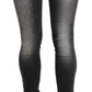 Acht Black Gray Washed Skinny Trouser Cotton Jeans