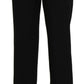 BENCIVENGA Black High Waist Straight Formal Dress Trouser