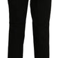 BENCIVENGA Black High Waist Straight Dress Trouser Pant