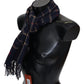 Missoni Black Checkered Unisex Neck Wrap Fringes Scarf