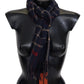 Missoni Black Checkered Unisex Neck Wrap Fringes Scarf