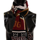 Dolce & Gabbana Multicolor Wool Knit DG King Shawl Wrap Scarf