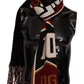 Dolce & Gabbana Multicolor Wool Knit DG King Shawl Wrap Scarf