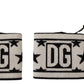 Dolce & Gabbana White Black Wool Logo #DGMILLENNIALS Wristband