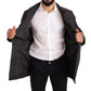 Dolce & Gabbana Black Polyester Mens Trench Coat Jacket