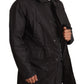 Dolce & Gabbana Black Hooded Mens Trench Coat Jacket