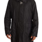 Dolce & Gabbana Black Hooded Mens Trench Coat Jacket