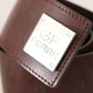 Costume National Belt Black Leather Silver Buckle Waist Belt