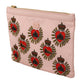 Dolce & Gabbana Clutch Pink D&G Logo Devotion Heart Toiletry Pouch Wallet