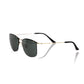 Frankie Morello Black Metallic Fibre Men Sunglasses