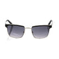Frankie Morello Black Metallic Fiber Men Sunglasses