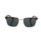Frankie Morello Brown Metallic Fibre Men Sunglass