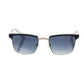 Frankie Morello Black Metallic Fiber Men's Sunglass